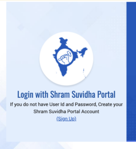 create account on shram suvidha